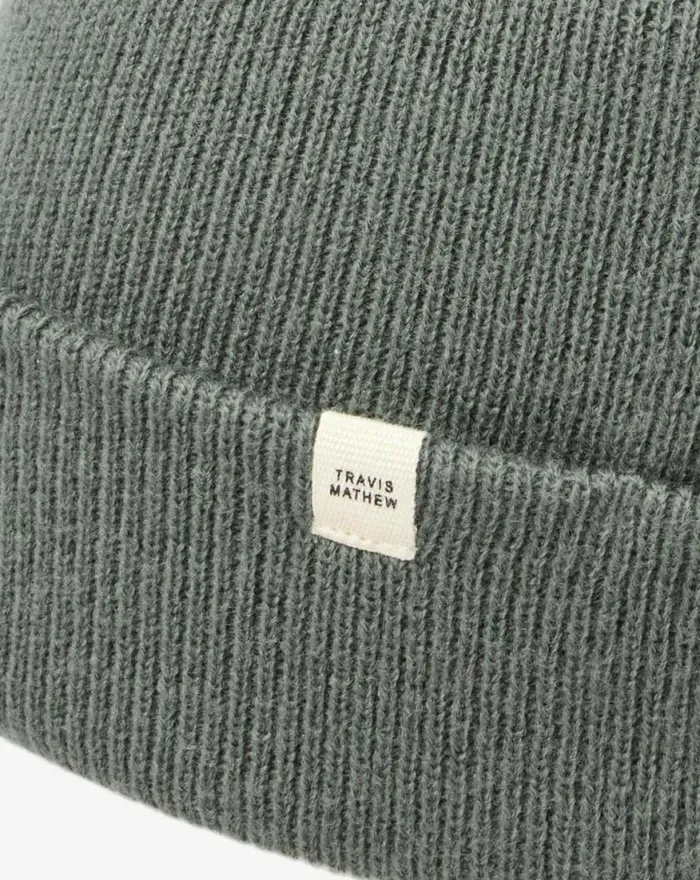 Men CLOUD BEANIE Dark Olive TravisMathew Beanies