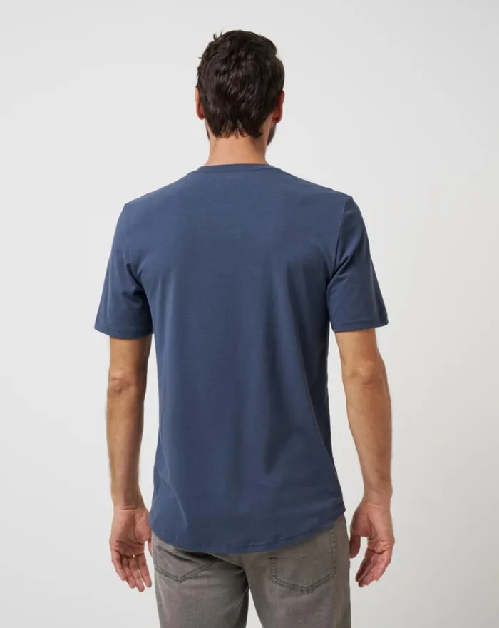 Men CLOUD CREW TEE Blue Nights TravisMathew Tees