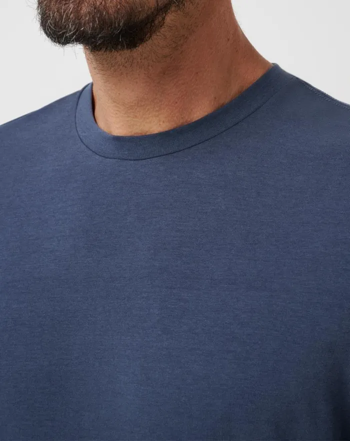 Men CLOUD CREW TEE Blue Nights TravisMathew Tees