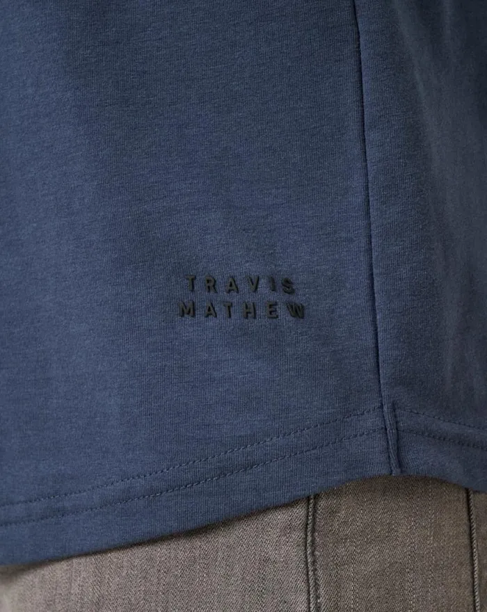 Men CLOUD CREW TEE Blue Nights TravisMathew Tees