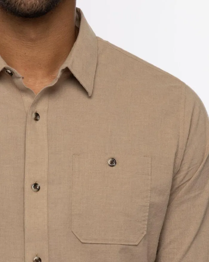 Men CLOUD FLANNEL BUTTONUP Portabella TravisMathew ButtonUps