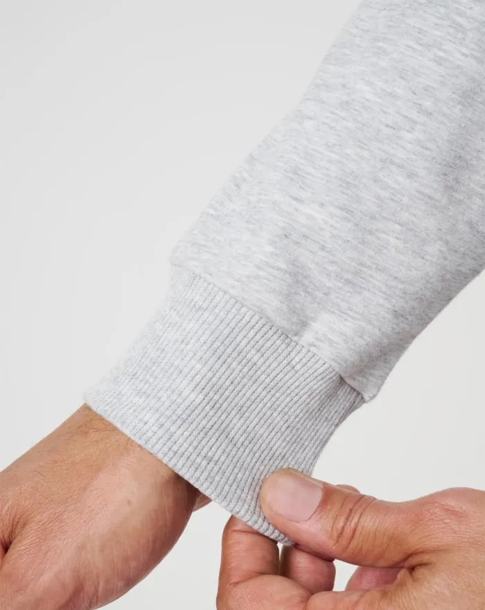 Men CLOUD QUARTER ZIP 20 Heather Light Grey TravisMathew Quarter Zips