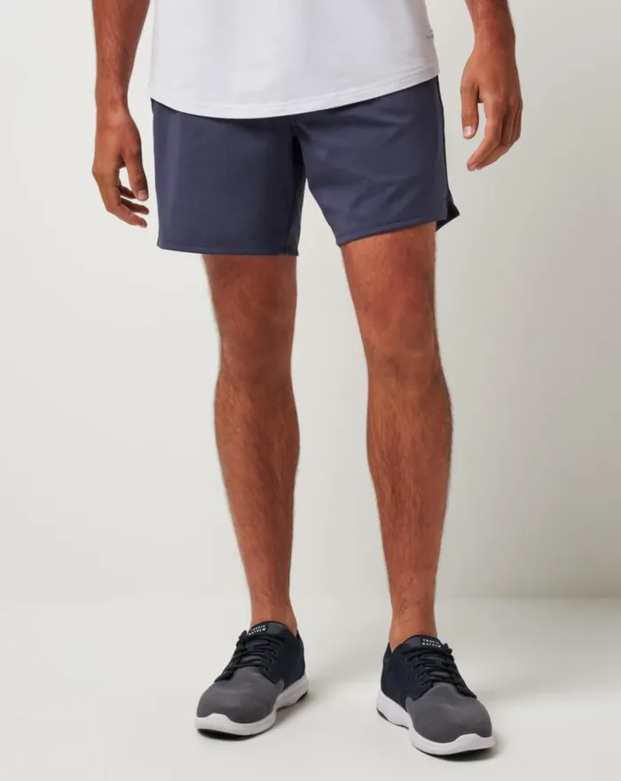 Men CLOUD TRACK SHORT 7IN Mood Indigo TravisMathew Shorts