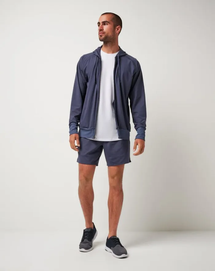 Men CLOUD TRACK SHORT 7IN Mood Indigo TravisMathew Shorts