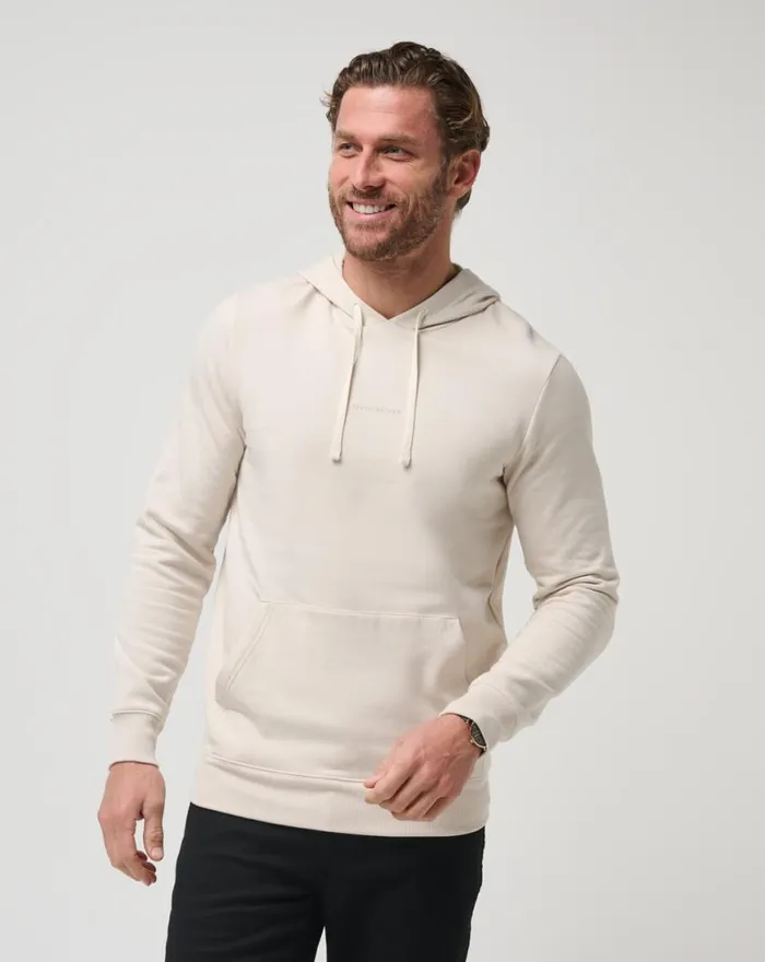 Men COASTAL CLOUD HOODIE Moonbeam TravisMathew Hoodies and Sweatshirts