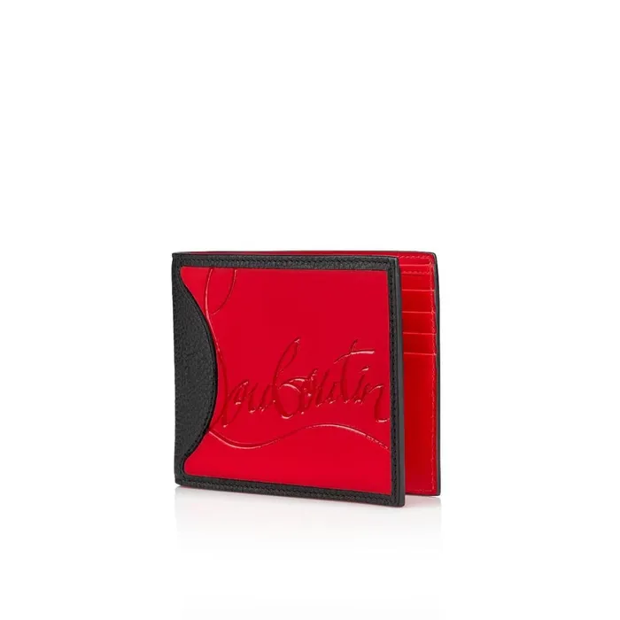 Men Coolcard Wallet 8211 Rubber And Grained Calf Leather 8211 Loubi Loubi Christian Louboutin Wallets and Cardholders