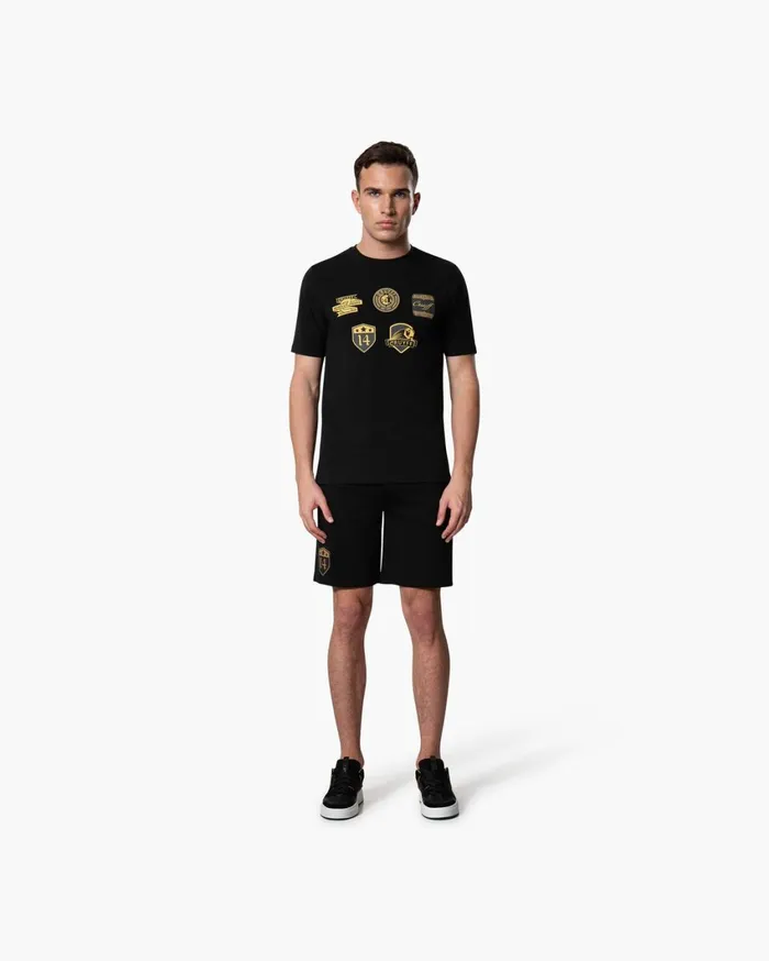 Men Cruyff Bottoms Badge Short Blackgold Men Cruyff Bottoms Badge Short Blackgold