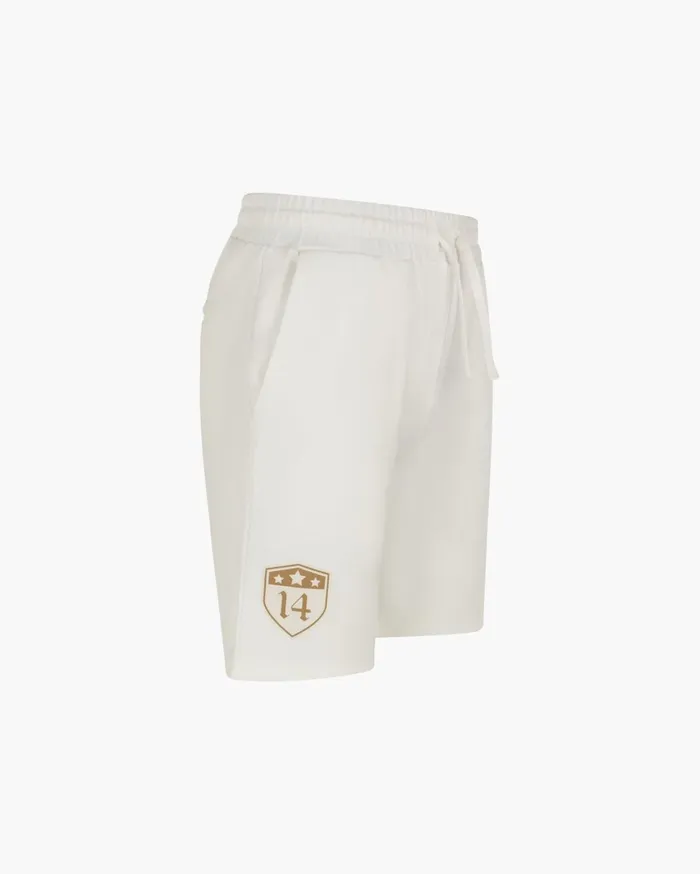 Men Cruyff Bottoms Badge Short Whiteorange