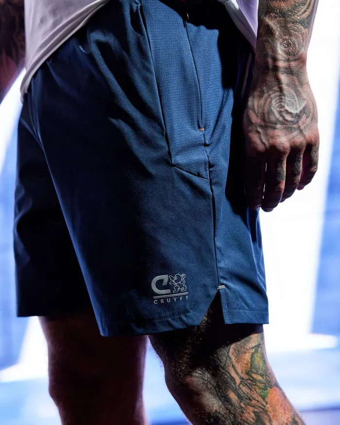 Men Cruyff Bottoms Flame Shorts Navy Men Cruyff Bottoms Flame Shorts Navy