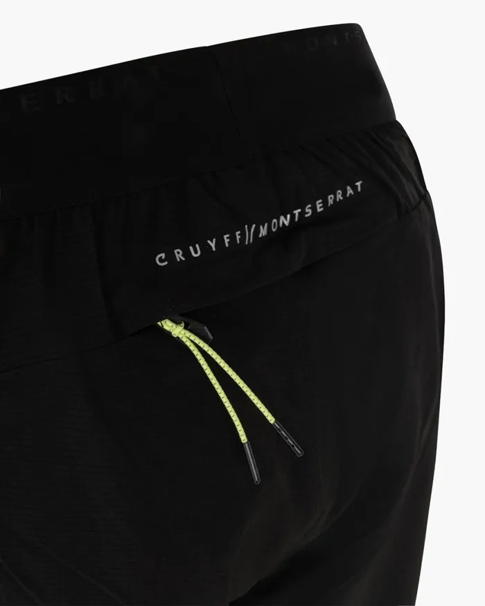 Men Cruyff Bottoms Traverse Woven Short Black