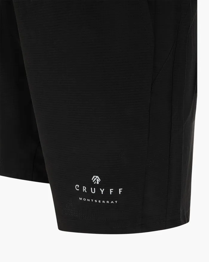 Men Cruyff Bottoms Traverse Woven Short Black