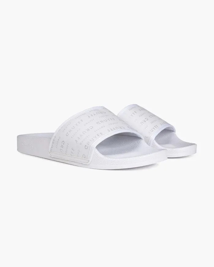 Men Cruyff Slides Agua Copa 8211 White 8211 Gommata White Men Cruyff Slides Agua Copa 8211 White 8211 Gommata White