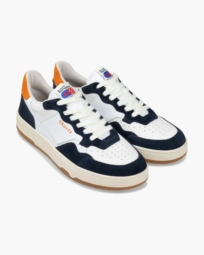 Men Cruyff Sneakers Delux Pro Whiteorange Men Cruyff Sneakers Delux Pro Whiteorange