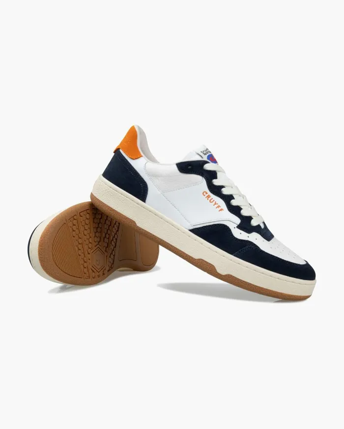 Men Cruyff Sneakers Delux Pro Whiteorange Men Cruyff Sneakers Delux Pro Whiteorange
