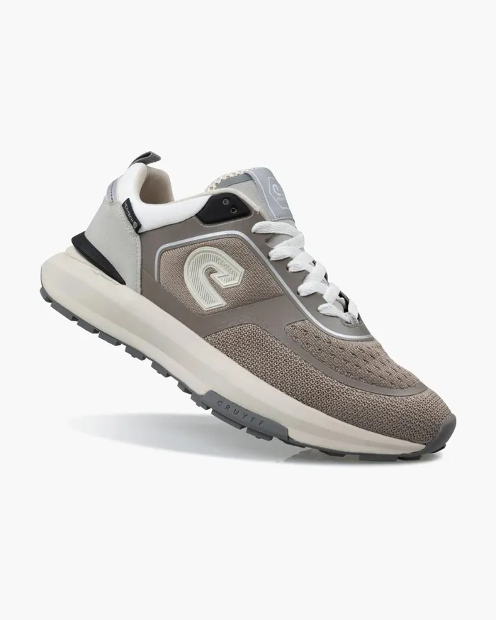 Men Cruyff Sneakers Fuzeknit Brownwhite