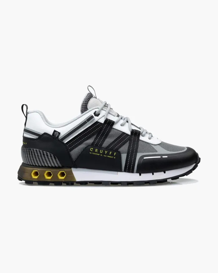 Men Cruyff Sneakers Interlace HexTech Montserrat Whiteyellow