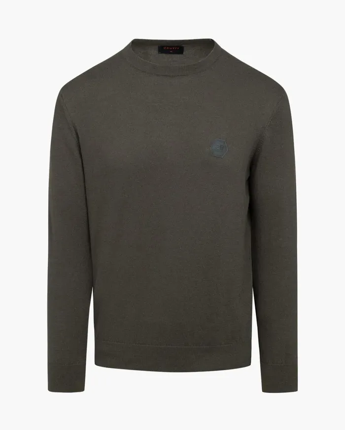 Men Cruyff Sweats and Hoodies Basco Jumper Green