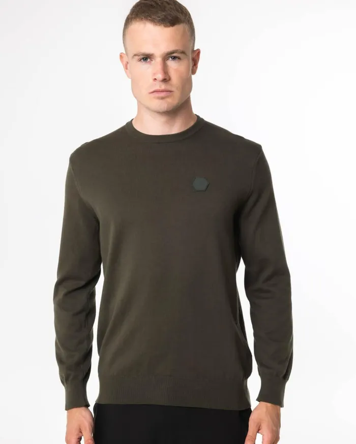 Men Cruyff Sweats and Hoodies Basco Jumper Green
