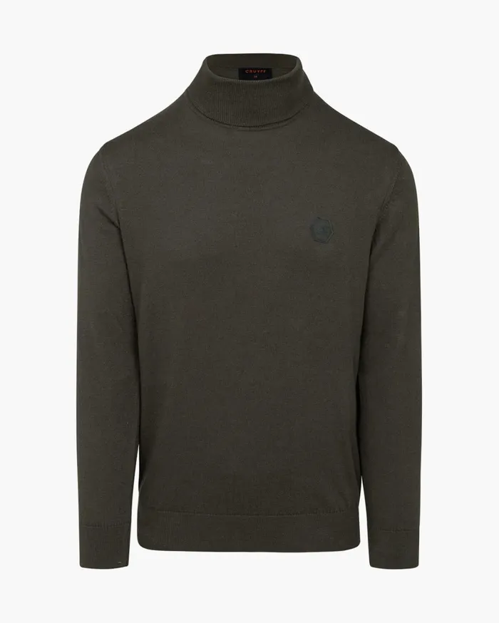 Men Cruyff Sweats and Hoodies Basco Turtle Neck Green