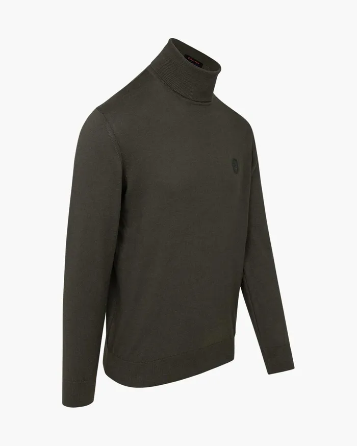 Men Cruyff Sweats and Hoodies Basco Turtle Neck Green Men Cruyff Sweats and Hoodies Basco Turtle Neck Green