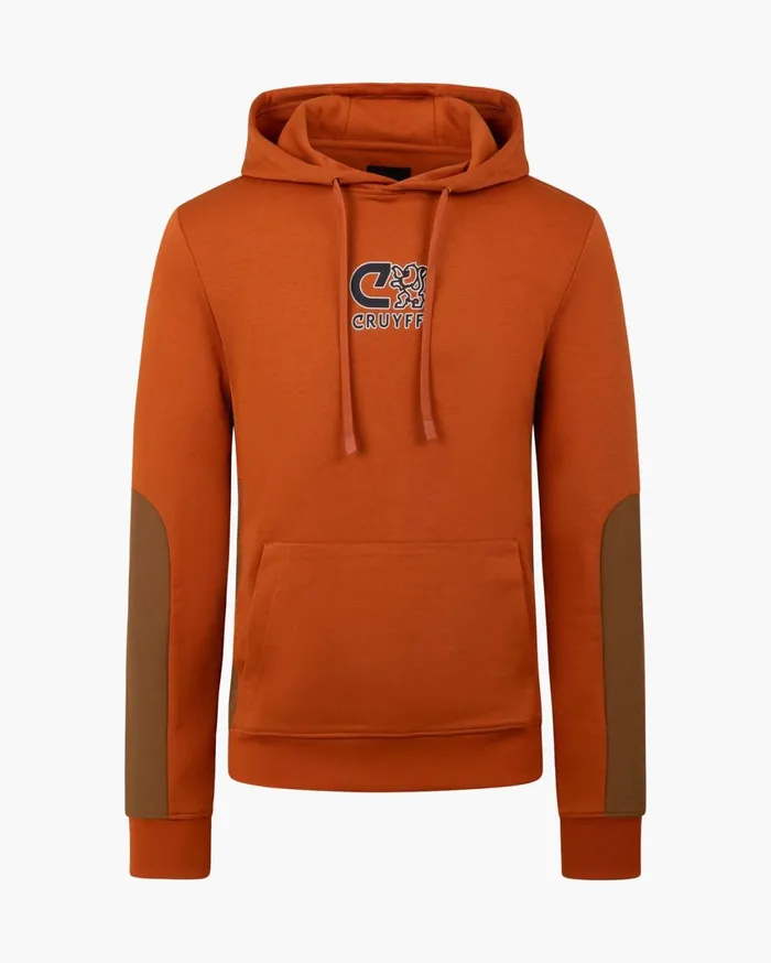 Men Cruyff Sweats and Hoodies Clion Outlined Graphic Hoodie Neon Yellow