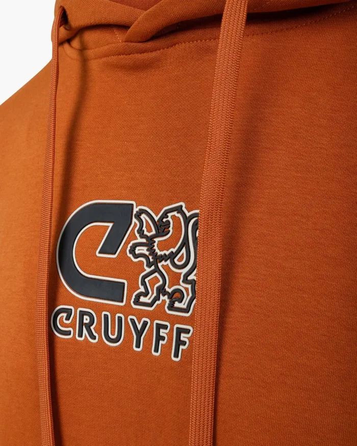 Men Cruyff Sweats and Hoodies Clion Outlined Graphic Hoodie Neon Yellow