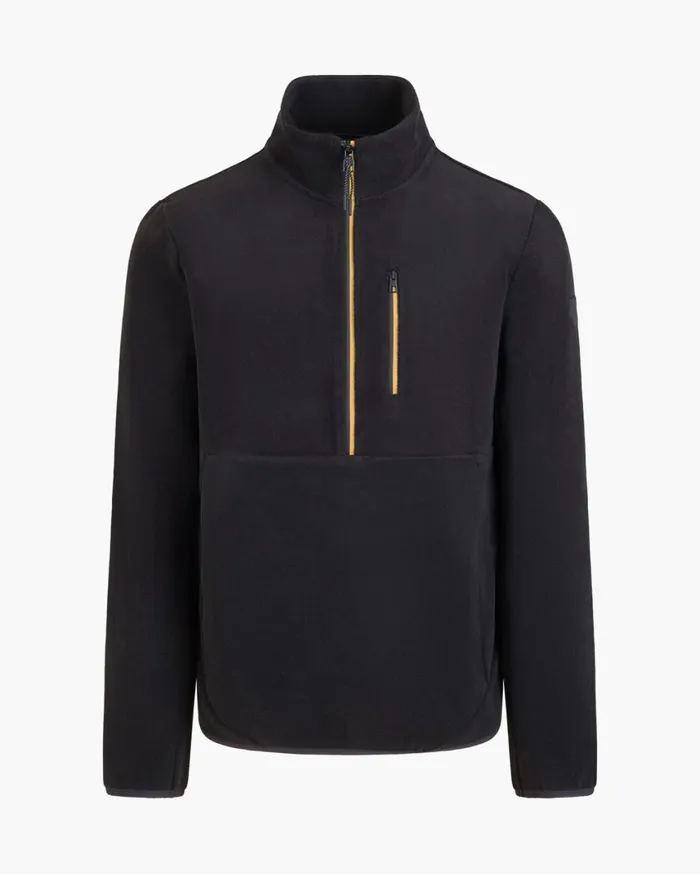 Men Cruyff Sweats and Hoodies Half Zip Fleece Black
