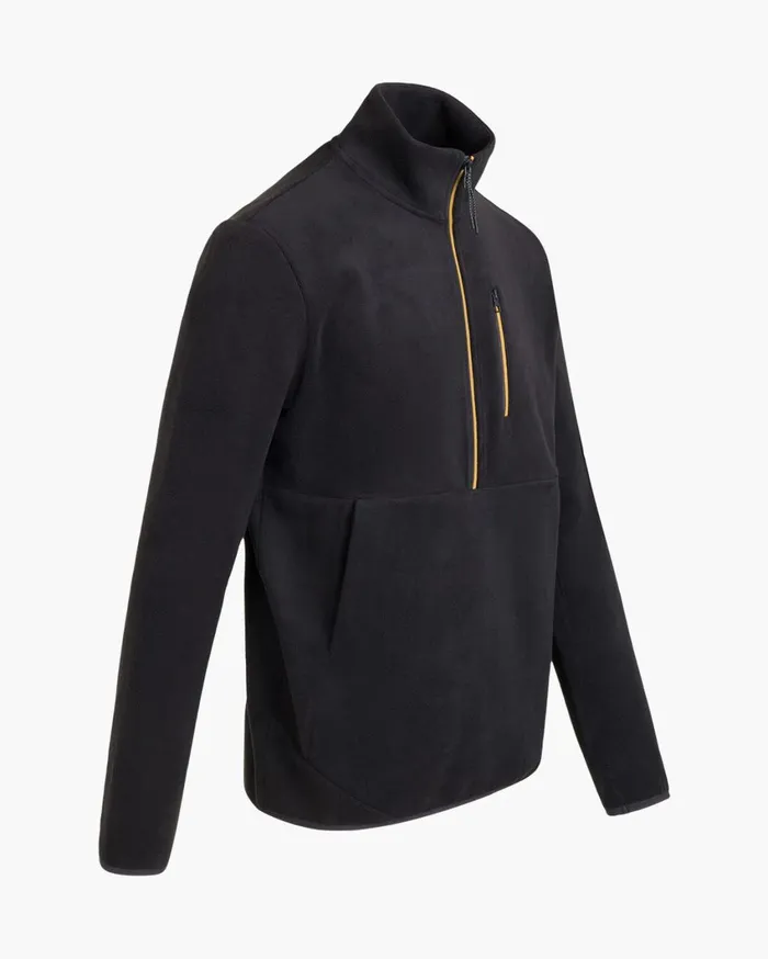 Men Cruyff Sweats and Hoodies Half Zip Fleece Black