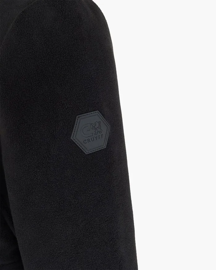 Men Cruyff Sweats and Hoodies Half Zip Fleece Black