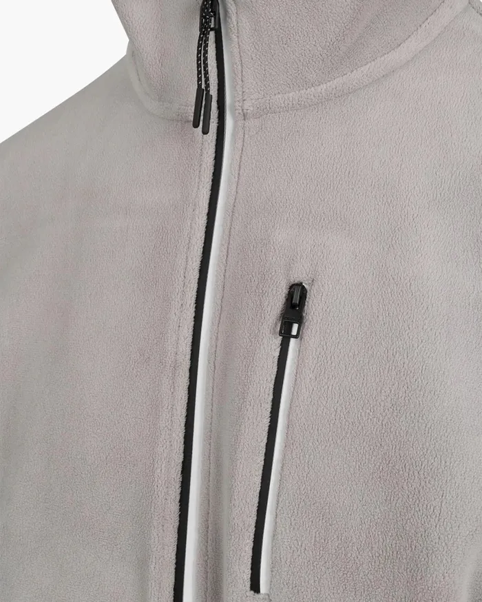 Men Cruyff Sweats and Hoodies Half Zip Fleece Light Grey Men Cruyff Sweats and Hoodies Half Zip Fleece Light Grey