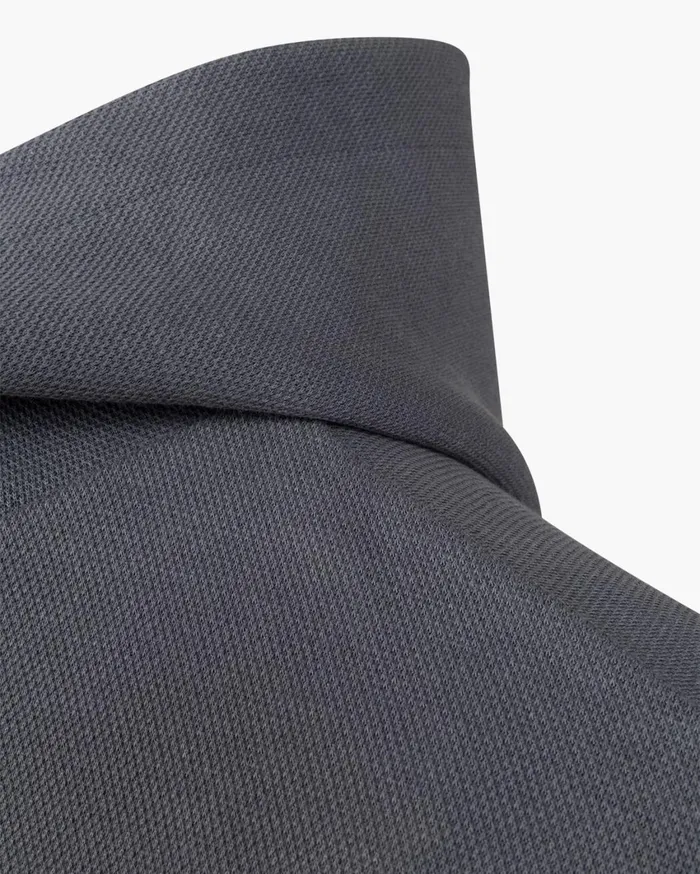 Men Cruyff Sweats and Hoodies Pique Hoodie Charcoal Grey