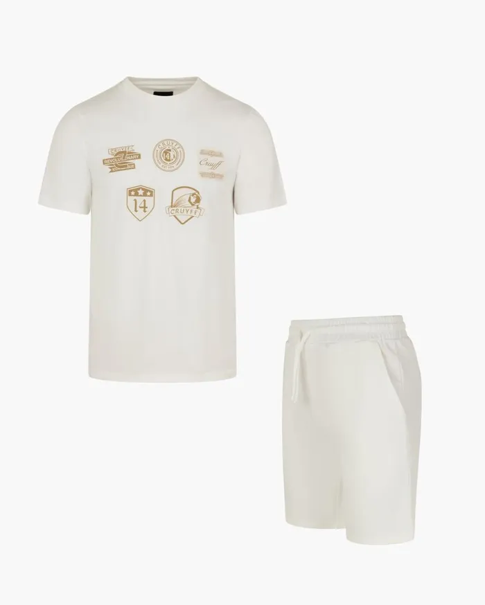 Men Cruyff TShirts and Polo039s Badge Tee Whiteorange
