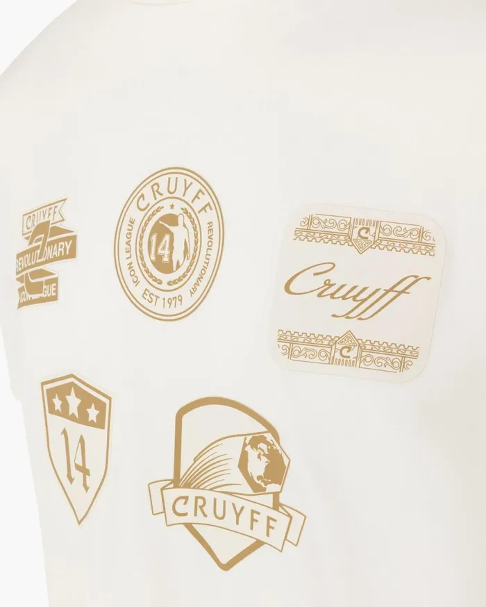 Men Cruyff TShirts and Polo039s Badge Tee Whiteorange