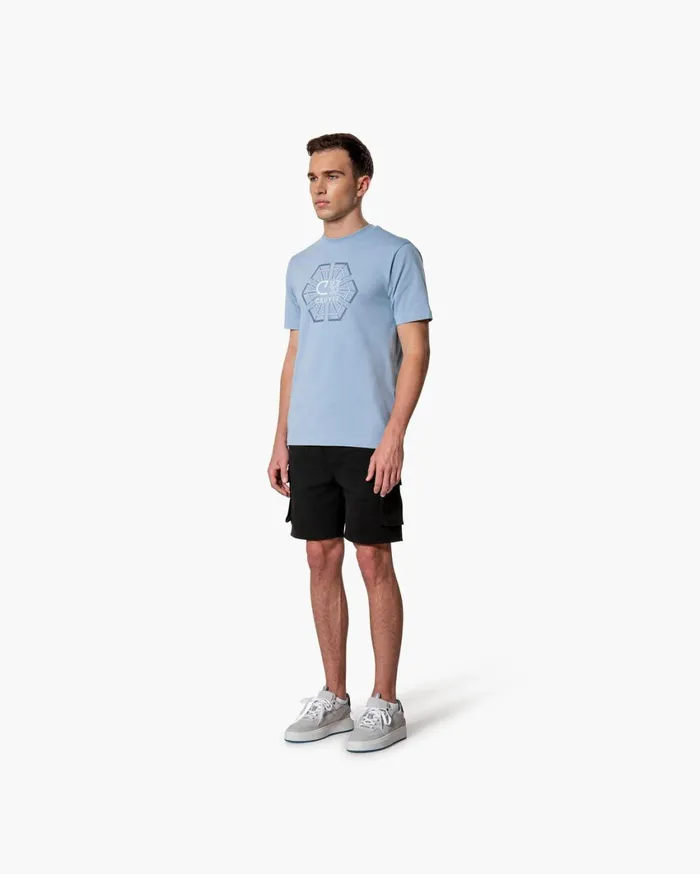 Men Cruyff TShirts and Polo039s CLion Geo Tee Blue Nights