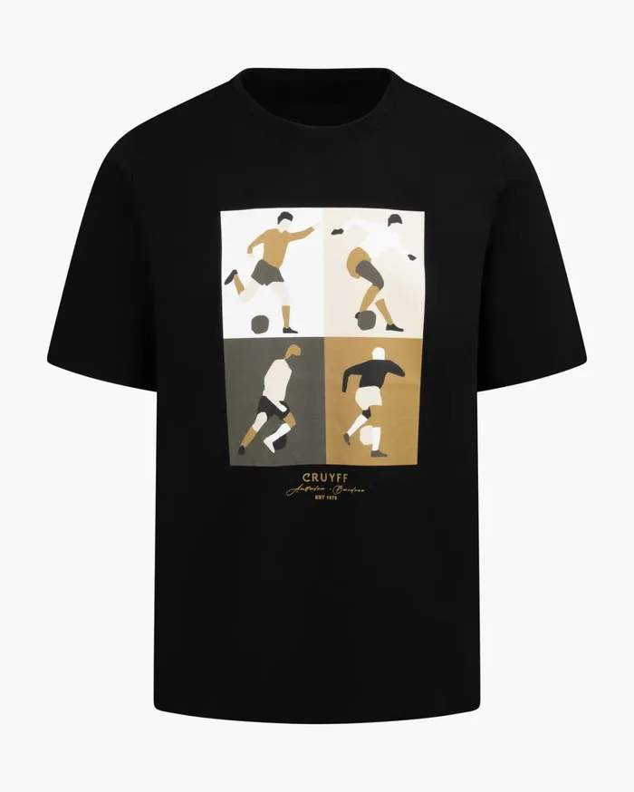 Men Cruyff TShirts and Polo039s Cruyff Turn Tee Blackgold