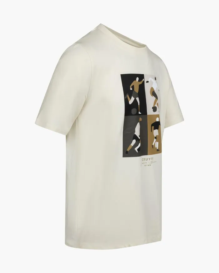 Men Cruyff TShirts and Polo039s Cruyff Turn Tee Whiteorange