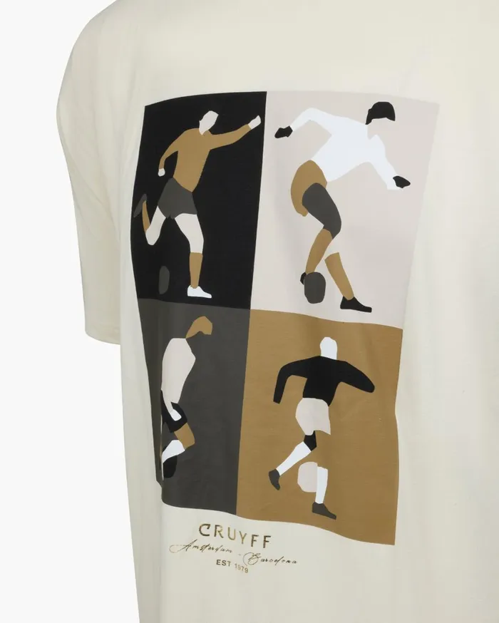 Men Cruyff TShirts and Polo039s Cruyff Turn Tee Whiteorange