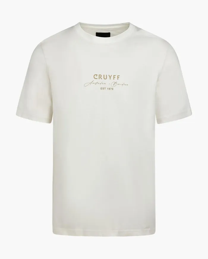 Men Cruyff TShirts and Polo039s Gudad Gold Tee Whiteorange