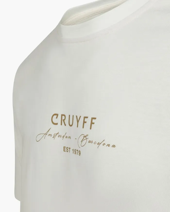 Men Cruyff TShirts and Polo039s Gudad Gold Tee Whiteorange
