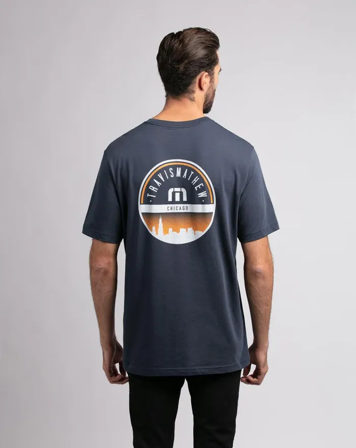 Men DA BEERS TEE Mood Indigo TravisMathew Tees