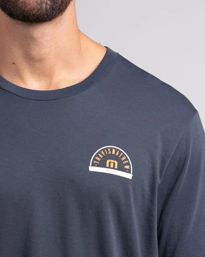 Men DA BEERS TEE Mood Indigo TravisMathew Tees