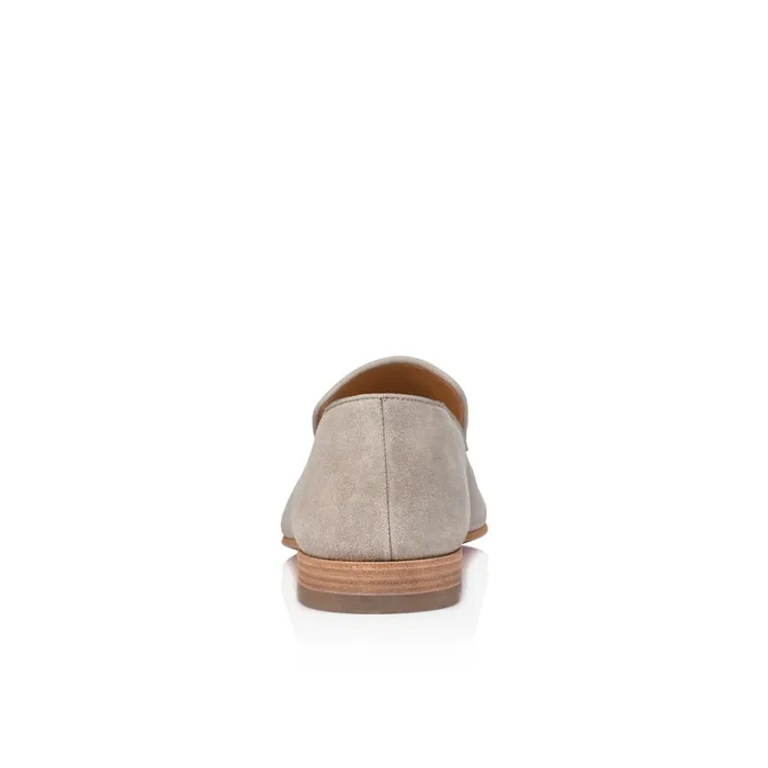 Men Dandelion Loafers 8211 Veau Velours 8211 Goose Grey Christian Louboutin Loafers and Slipons