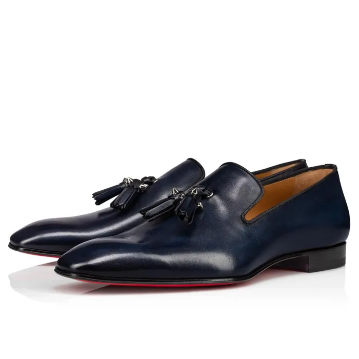 Men Dandelion Tassel Loafers 8211 Patinated Calf Leather 8211 Marine Blue Christian Louboutin Loafers and Slipons Men Dandelion Tassel Loafers 8211 Patinated Calf Leather 8211 Marine Blue Christian Louboutin Loafers and Slipons