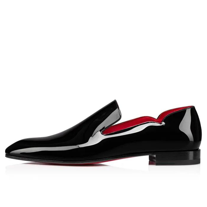 Men Dandy Chick Loafers 8211 Patent Calf 8211 Black Black Christian Louboutin Loafers and Slipons