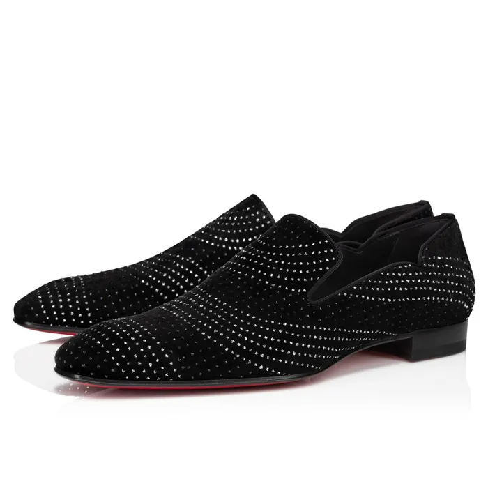 Men Dandy Chick Loafers 8211 Velvet River 8211 Black Black Christian Louboutin Loafers and Slipons Men Dandy Chick Loafers 8211 Velvet River 8211 Black Black Christian Louboutin Loafers and Slipons