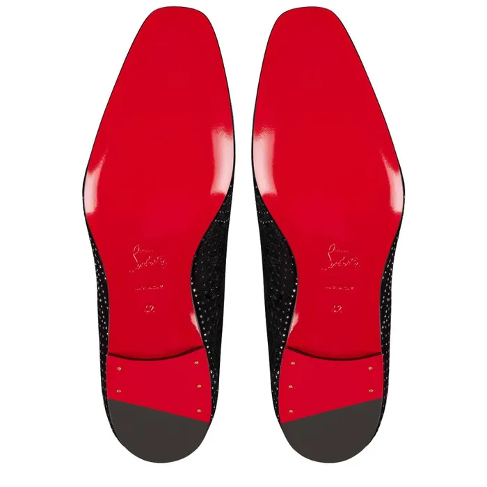 Men Dandy Chick Loafers 8211 Velvet River 8211 Black Black Christian Louboutin Loafers and Slipons