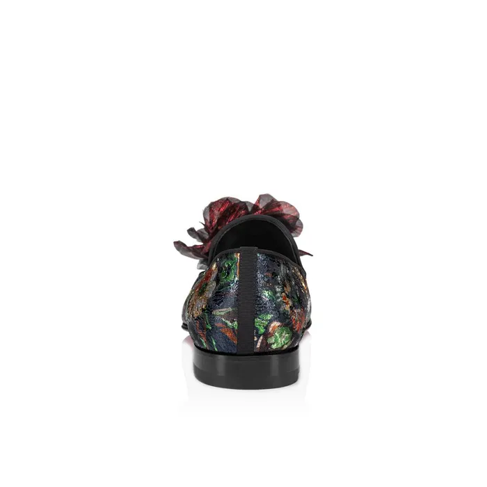 Men Dandyflor Loafers 8211 Lam Fabric Sevillana 8211 Black Black Christian Louboutin Loafers and Slipons