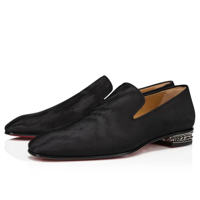 Men Dandyrocks Loafers 8211 Fabric 8211 Black Black Christian Louboutin Loafers and Slipons Men Dandyrocks Loafers 8211 Fabric 8211 Black Black Christian Louboutin Loafers and Slipons