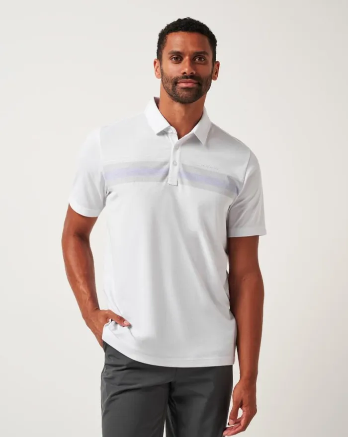 Men DAY PASS POLO White TravisMathew Polos