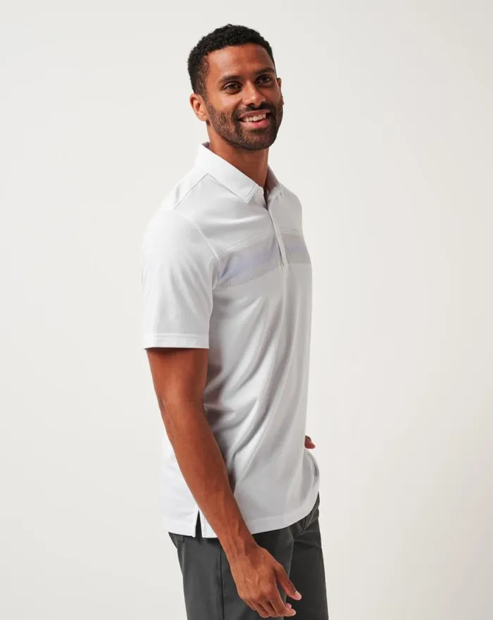 Men DAY PASS POLO White TravisMathew Polos